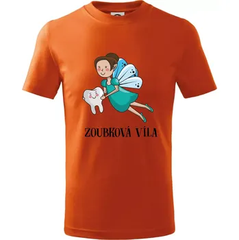 Chlapecké oblečení Zoubková víla - Tričko dětské bavlněné - 146 cm/10 let ( Oranžová )