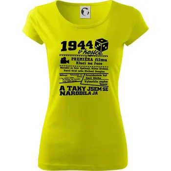 1944 v kostce - Dámské triko Pure - L ( Limetková )
