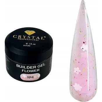 Lak na nehty Stavební gel Flower #4 50ml CRYSTAL PROFESSIONAL stavební gel