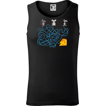 Myší cesta hlavolam - Tílko pánské Core - M ( Černá )