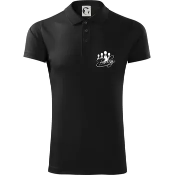 Pánská košile Bowling kuželky - Polokošile Victory sportovní (dresovina) - S ( Černá )