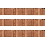 Trávníkové lemy 3 ks 120 cm impregnované borové dřevo Hnědá 3053645