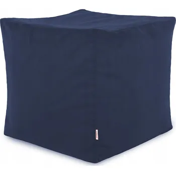 Taburet Taburet PLYŠOVÝ k sezení CUBO křeslo GRANÁTOVÉ