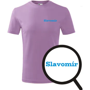 Chlapecké oblečení Fialové dětské tričko Slavomír - dětské tričko se jménem - barva fialová - velikost 6let