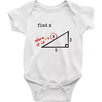 Kojenecký body Find X - geometrie - Body kojenecké s krátkým rukávem - Krátký r. do 3 měs ( Bílá )