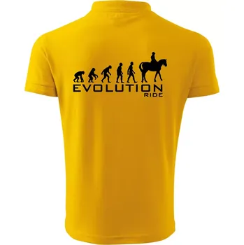 Pánská košile Evoluce Ride horse - Polokošile pánská Pique Polo 203 - 2XL ( Žlutá )