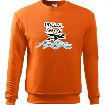 Pánská mikina Udělal jsem se - Mikina Essential pánská - S ( Oranžová )