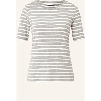 Dámské tričko Comma Dámské Tričko, šedá / bílá, 38