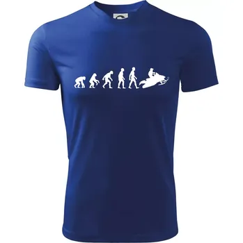 Chlapecké tričko Evoluce skútr - Dětské triko sportovní (dresovina) - 122 cm/6 let ( Královská modrá )