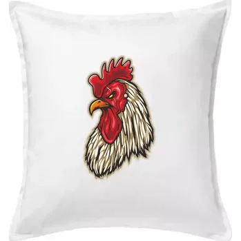 Polštář Kohout naštvaný - Polštář 50x50 - 50x50 - Pouze potah ( Bílá )