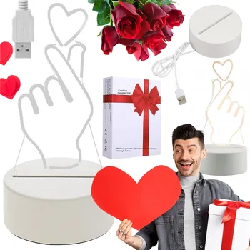 Lampička Noční lampa Gravka bílá