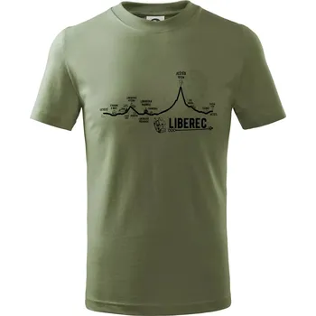 Profil Liberec - Tričko dětské bavlněné - 134 cm/8 let ( Khaki )