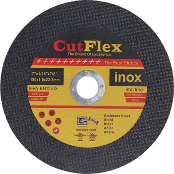 Řezný kotouč Řezný kotouč na ocel a nerez, 180x1,6x22,2 mm