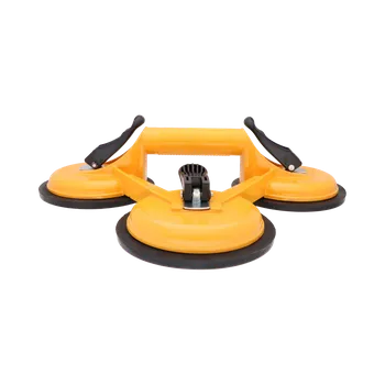 Přísavka na sklo, do 150kg, excentrická, hliník, průměr 120mm, počet přísavek 3