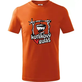 Chlapecké tričko Kotlíkový guláš - Tričko dětské bavlněné - 98 cm / 2 roky ( Oranžová )