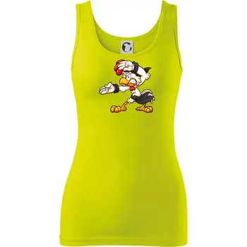 Kohout karatista - Dámské tílko - XS ( Limetková )