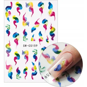 Samolepky na Zdobení Nehtů Barevné Ozdoby SW-CS159