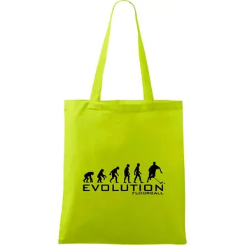 Evoluce Floorball - Taška bavlněná - 42 x 38 cm ( Limetková )