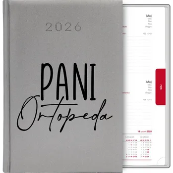 Kalendář Knižkový kalendář 2026 A5 stříbrný