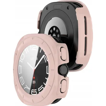 Pouzdro na mobilní telefon Pouzdro se sklem na hodinky Bizon pro Galaxy Watch Ultra 47 mm, sklíčko, pouzdro