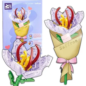 ostatní stavebnice Sada Stavebnice Květiny 90 prvků Návod na skládání Dárek Ozdoba