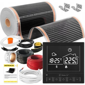 Topná rohož SADA INFRAČERVENÉ Vyhřívací Podložka Fólie FÓLIÍ 160 W 2 m²