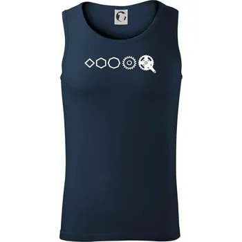 Evoluce pedály - Tílko pánské Core - XL ( Námořní modrá (velmi tmavá - téměř černá) )