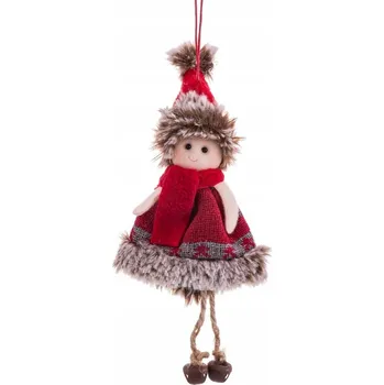 Vánoční ozdoba Vánoční Závěsná ozdoba Westwing pro dívku 20 cm