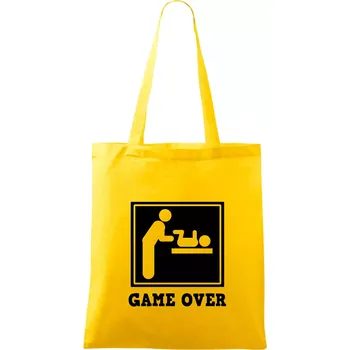 Game over miminko - Taška bavlněná - 42 x 38 cm ( Žlutá )