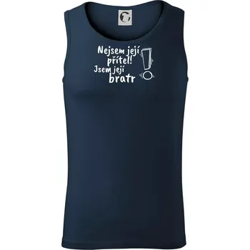 Nejsem její přítel, jsem její bratr - Tílko pánské Core - XL ( Námořní modrá (velmi tmavá - téměř černá) )