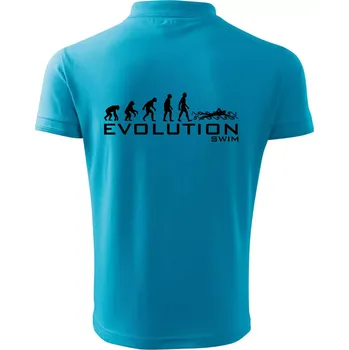 Pánská košile Evoluce Swim - Polokošile pánská Pique Polo 203 - 5XL ( Světlý tyrkys )