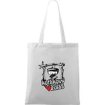 Kotlíkový guláš - Taška bavlněná - 42 x 38 cm ( Bílá )