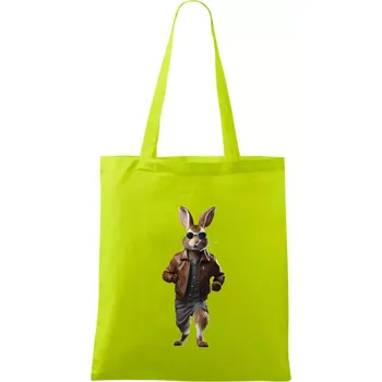 Zajíc frajer - Taška bavlněná - 42 x 38 cm ( Limetková )