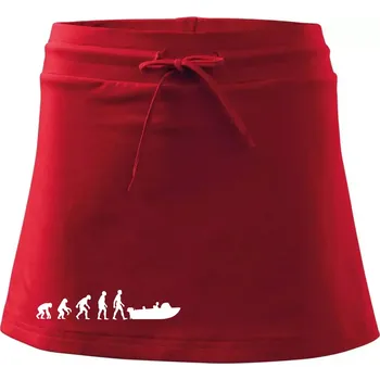 Dámská sukně Evoluce člun - Sportovní sukně - two in one - XS ( Červená )