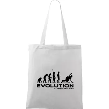 Evoluce longboard - Taška bavlněná - 42 x 38 cm ( Bílá )