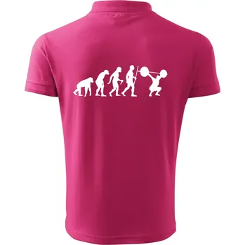 Pánská košile Evolution fitness - Polokošile pánská Pique Polo 203 - 5XL ( Purpurová )