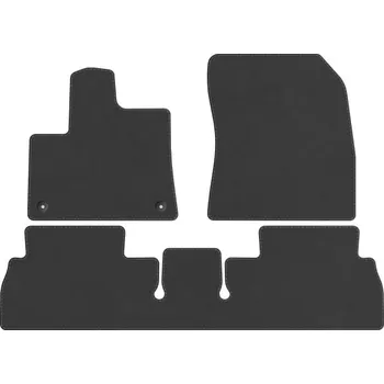 autokoberec Koberce Edecor velurové 3 ks