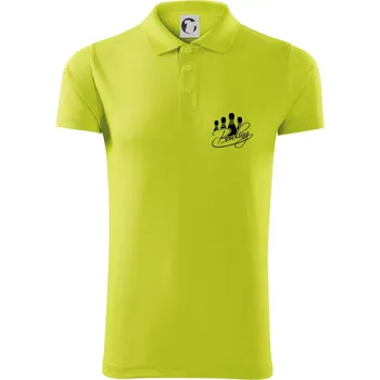 Pánská košile Bowling kuželky - Polokošile Victory sportovní (dresovina) - XL ( Limetková )