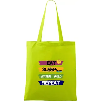 Eat sleep watter polo barevné - Taška bavlněná - 42 x 38 cm ( Limetková )