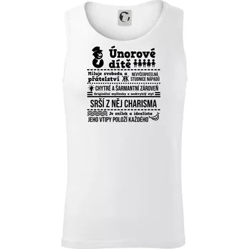 Narozeniny únor - Tílko pánské Core - XL ( Bílá )