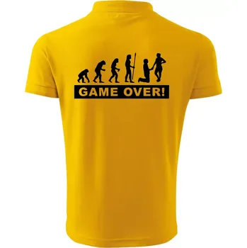 Pánská košile Game over evoluce - Polokošile pánská Pique Polo 203 - 5XL ( Žlutá )