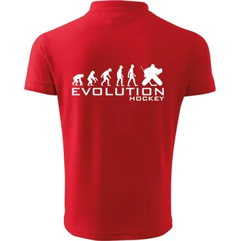 Pánská košile Evoluce Hockey brankář - Polokošile pánská Pique Polo 203 - 4XL ( Červená )