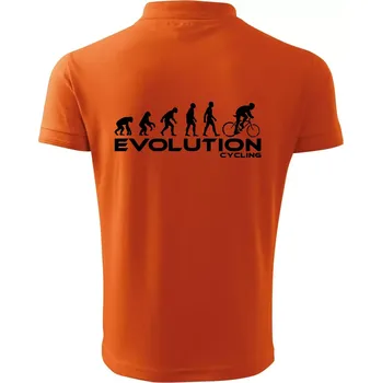 Pánská košile Evoluce cyklistiky - Polokošile pánská Pique Polo 203 - 5XL ( Oranžová )