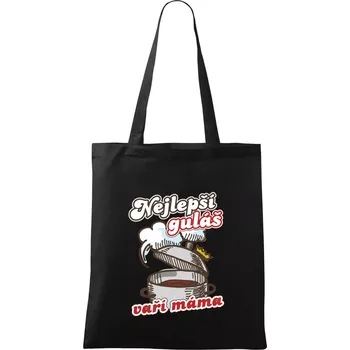 Nejlepší guláš vaří máma - Taška bavlněná - 42 x 38 cm ( Černá )