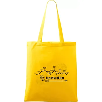 Profil - z Jičína do Turnova - Taška bavlněná - 42 x 38 cm ( Žlutá )