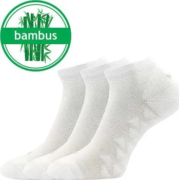 Pánské ponožky VOXX Ponožky nízké bambusové BENG s masážním chodidlem BÍLÉ (3 páry) 39-42 119607