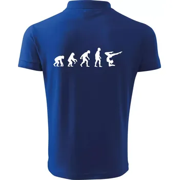 Pánská košile Evoluce yoga - Polokošile pánská Pique Polo 203 - 5XL ( Královská modrá )