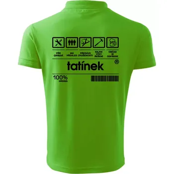 Pánská košile Čárový kód Tatínek - Polokošile pánská Pique Polo 203 - 3XL ( Apple Green )