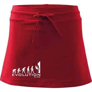 Dámská sukně Evolution Climb - Sportovní sukně - two in one - L ( Červená )