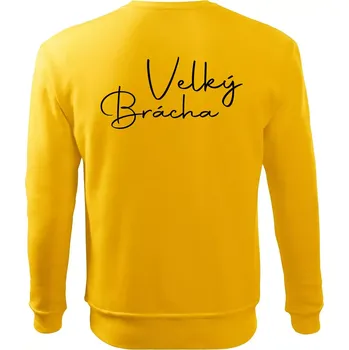 Pánská mikina Velký brácha - nápis na zádech - Mikina Essential pánská - M ( Žlutá )